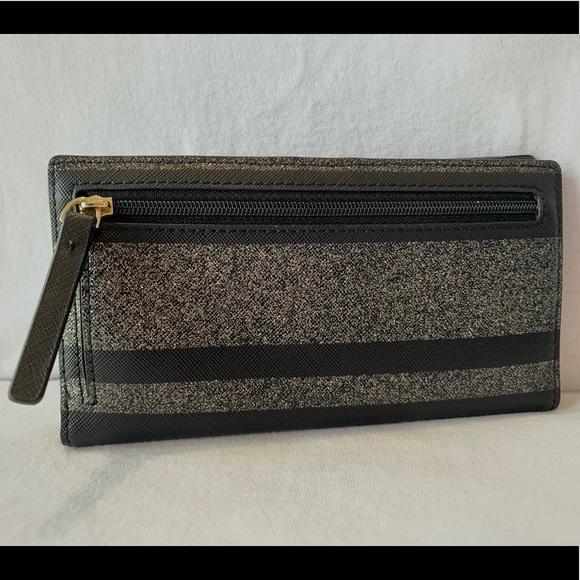 Black and Silver Kate Spade Wallet - Picture 2 of 6